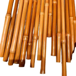 Yuqian's Same Style Solid Polygonatum Odorifera Long Yellow and Red Leather Old Material Hand-held Finely Polished Carved Pulp Finished Bamboo Carving