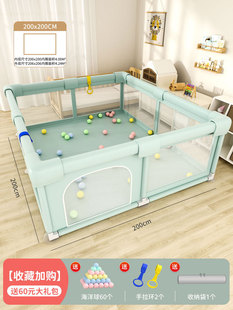 in stock Baby Fence Bed-ground Dual-use Indoor Household Crawling Children's Drop-proof Game Fence Safety Protection