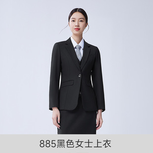Men's and Women's Same Suit suit Business Dress Long Sleeve Suit Jacket Royal Blue Teachers' Work Clothes Interview Dress