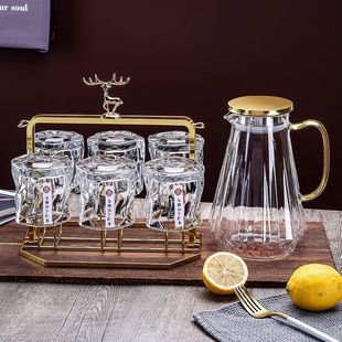 Light Luxury Water suit Household Living Room Glass Drinking Cup Home High-value Ins Hospitality Kettle Tea Cup
