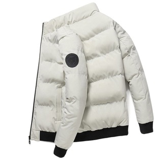 Cross-border winter men's cotton-padded jacket casual warm stand collar cotton-padded jacket trendy fashion casual cotton-padded jacket Korean style cotton-padded jacket in stock
