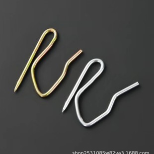 W1TR Wholesale Stainless Steel Four Claw Hook Curtain Thickened Hook Korean Pleated Curtain Hook S Hook Large and Small S Pointed Hook