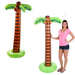 Cross-border in stock PVC inflatable Hawaii 2.5 m large coconut 1.8 m palm tree beach simulation bonsai