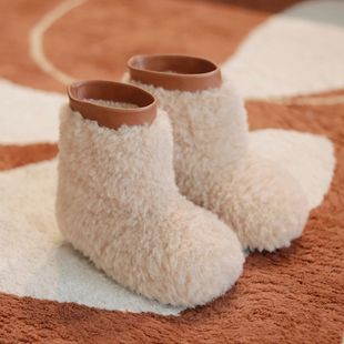 2024 Children's Snow Boots Girls Mao Mao Boots Children's Boots Short Boots Thick Velvet Warm Cotton Boots Baby Boots Winter