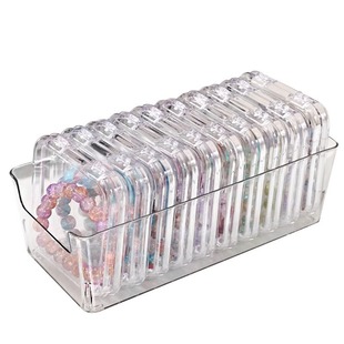 Crystal Bracelet Storage Box Dustproof Bracelet Necklace Jewelry Wen Play Small Transparent Acrylic Jewelry Box