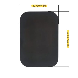 Magnetic Sheet Black Square Manganese Steel Electrophoresis Phone Holder Magnetic Accessory with Adhesive Backing Phone Accessory Digital Car Mount