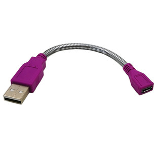 Железная труба Складной гибкий кабель USB кабель Micro USB Женский к USB штекер к USB кабель змея трубка USB кабель 0,15 м
