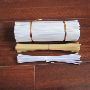 Поставка 10CM крафт-бумага, проволока, белая проволока, белая этикетка, двойная клейовая бумага, уплотнение 1000 палок