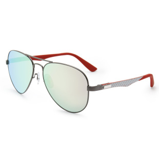Customized new double beam pilot piece metal sunglasses for men and women nylon sheet fashion retro tide Joker sunglasses