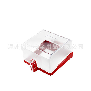 Equipment emergency stop switch lock set industrial electrical lock tag transparent button protective cover wall switch lock
