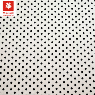 Cotton cotton polka dot printed cloth 0.3cm polka dot skirt lining shoes Hemming fabric spot wholesale