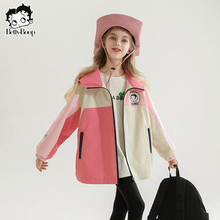 Betty Girls' Coat Spring and Autumn Children's Western Style Children's Wear Top 2025 New Arrival Girls' Spring Fashion Coat