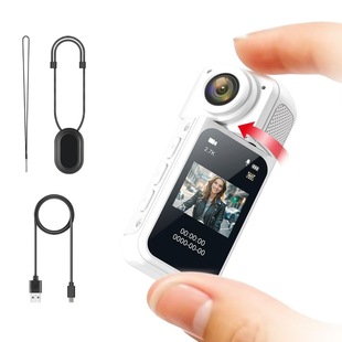 S70 Thumb Sports Camera 2.7K HD 180 Degree Rotating Lens Magnetic Riding Camera WIFI Recorder