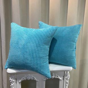 2025 Winter New Double Color Large Pineapple Sofa Cushion Living Room Backrest Pillow Plaid Simple Pillowcase