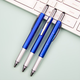 Cross-border Multifunctional Ballpoint Pen Stylus Screwdriver Pen Ruler Horizontal Pen Tool Pen Custom LOGO in stock