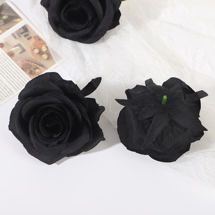 Simulation curling rose flower head flower home decoration simulation rose bouquet diy wedding scene layout decoration