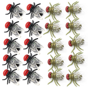 Amazon Hot Sale New Trick Toy Halloween Simulation Spider Fly Animal Model Small Toy Set