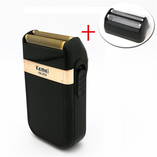 Cross-border KEMEI Komei KM-2024 USB charging reciprocating dual-net razor gold and silver knife net body washing