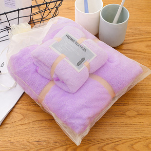 High Density Coral Fleece Mother and Son Set Towel Absorbent Bath Towel Set Gift Towel High Density Coral Fleece Towel Set