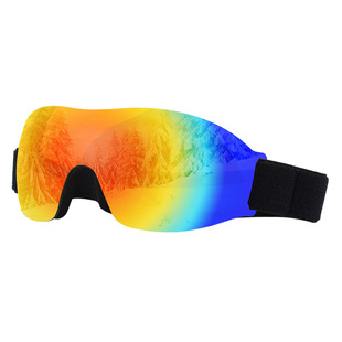 Ski sporting goods wholesale colorful children's single-layer ski glasses snow mountaineering riding windproof eye glasses