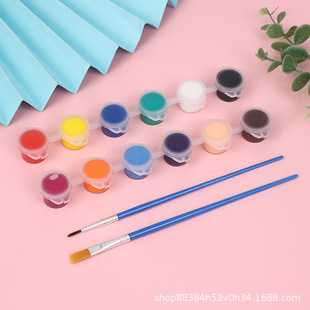Children's DIY Color Painting Acrylic Pigment suit 2ml12 Color Siaman Pigment Ceramic Kite Painting Acrylic Pigment