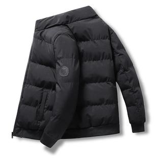 Men's collar slim cotton-padded jacket 2021 winter new cotton-padded jacket coat Hong Kong fashion youth thick cotton-padded jacket wholesale