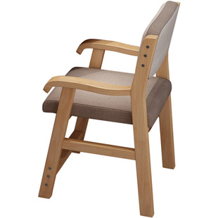 Nordic Solid Wood Chair Lifting Chair Student Study Desk Chair Children's Backrest Armrest Computer Chair Meeting Room Stool