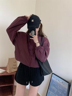 Le Ding ~ Short Hooded Sunscreen Clothing Women's Summer Sunscreen Sports Rushing Clothing 2024 Casual Sunscreen Clothing Coat Fashion