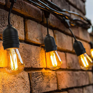 Outdoor courtyard bulb string lamp holder string E27 replaceable bulb lamp screw outdoor LED decorative lamp string