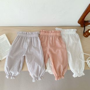 Baby's Big PP Pants Spring and Summer Out Children's Anti-mosquito Pants Children's Ankle Pants Girls' Casual Pants Baby Trousers