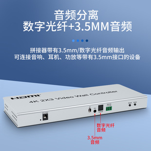 HDMI 4K TV video splicing processor 6 LCD splicing large screen multi-screen picture control 2X3