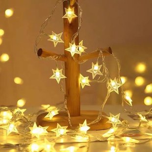Cross-border LED lantern starry lights New Year String Lights Christmas decoration Star string lights