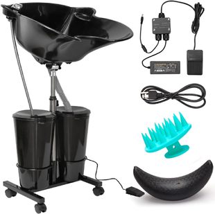 Portable Salon Deep Shampoo Basin Bathroom Sink Hair Clip Salon Basin Washing Hose Adjustable Washer