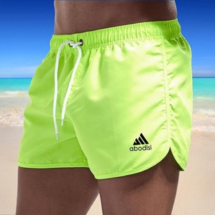2025wish foreign trade summer new men's fashion beach shorts polyester quick drying multi-color sports quarterpants men