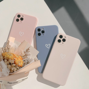 Любовь iPhone13 Apple 15 чехол для телефона 14pro матовый 12 Фабрика 11 мягкий чехол Xs для волос 8 поколения