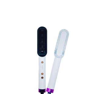 Cross-border New Straight Hair Comb Curling Straight Dual-purpose Curling Hair Comb Negative Ion Hair Straightener Household Lazy Straight Hair Comb