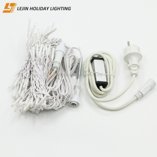 Customized Outdoor String Lights Led Waterproof Waterfall Lights 220V Series Christmas Decorative Lights Pvc Line Ice Strip Lights Warm White
