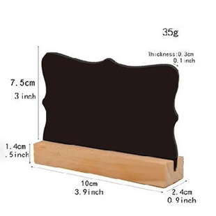 Cross-border wooden double-sided price tag home decoration hotel famous hotel bar desk writing board double-sided blackboard message board