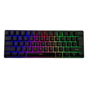 61 ключ Yunguo K401 ноутбук настольная проводная игровая клавиатура небольшая RGB светящаяся клавиатура оптовая продажа