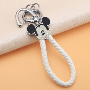 Mickey Car Keychain Exquisite Women's Cartoon Bag Pendant Cute Pendant Men's High-end Key Chain Couple