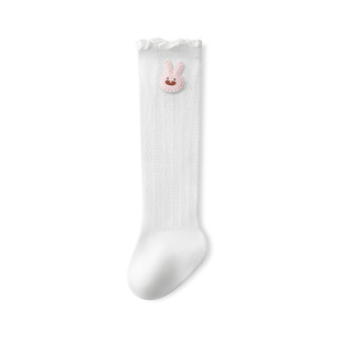 New Newborn Infants and Young Children 0-1-3 Years Old Class A Cotton Summer Boneless Mesh Breathable Thin Anti-mosquito Knee-over-the-knee Stockings