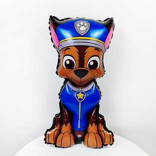 Cartoon Wang Wang Li Da Gong Aluminum Film Balloon Dog Patrol Team Theme Birthday Party Decoration Balloon