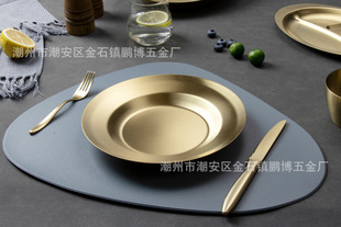 304 Stainless Steel Korean Style Tableware Knife and Fork Spoon Golden Western Food Tableware Knife and Fork Spoon Household Dining Spoon Mixing Spoon