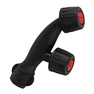 Agricultural spray nozzle sprayer accessories spraying machine spray nozzle atomization garden fruit grower nozzle plastic F type double nozzle