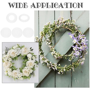 Acrylic Round Oval with Holes Garnish Shape Crafts Festival Ring Garnish Hanging Home Decoration
