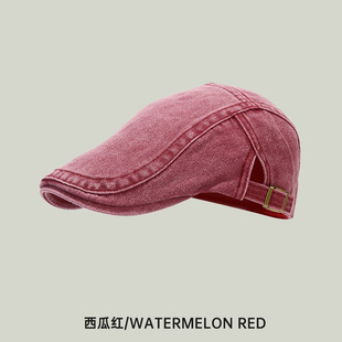 Korean style all-match washed retro forward hat fashion brand beret women's all-match casual simple beret men's fashion