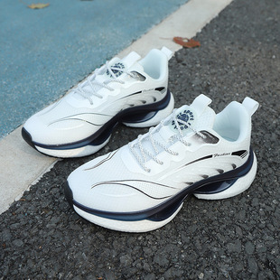 Men's and Women's Running Shoes Shock Absorbing Popcorn Bottom Lightweight Casual sneaker Foreign Trade plus size Summer Mesh Breathable Trendy Shoes