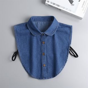 New Denim shirt collar decorative collar men and women with lace collar stand collar fake collar children cross-border factory wholesale