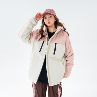 Winter tide brand color matching cotton-padded clothes for men and women couples graphene outdoor windproof warm padded cotton-padded jacket in stock wholesale