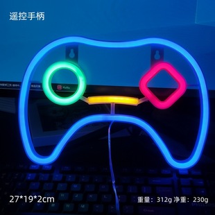 Cross-border new LED neon clouds Lightning notes moon bat decorative lights factory direct supply